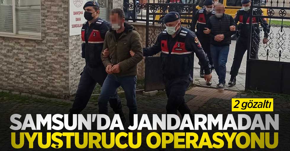 Samsun'da jandarmadan uyuşturucu operasyonu: 2 gözaltı