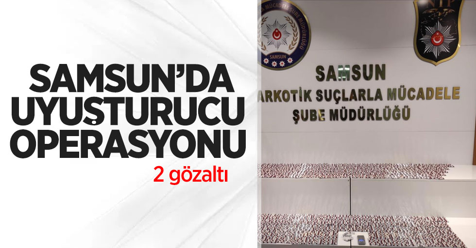 Samsun'da uyuşturucu operasyonu: 2 gözaltı