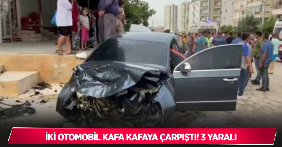 Feci Trafik Kazası! İki otomobil çarpıştı: 3 yaralı