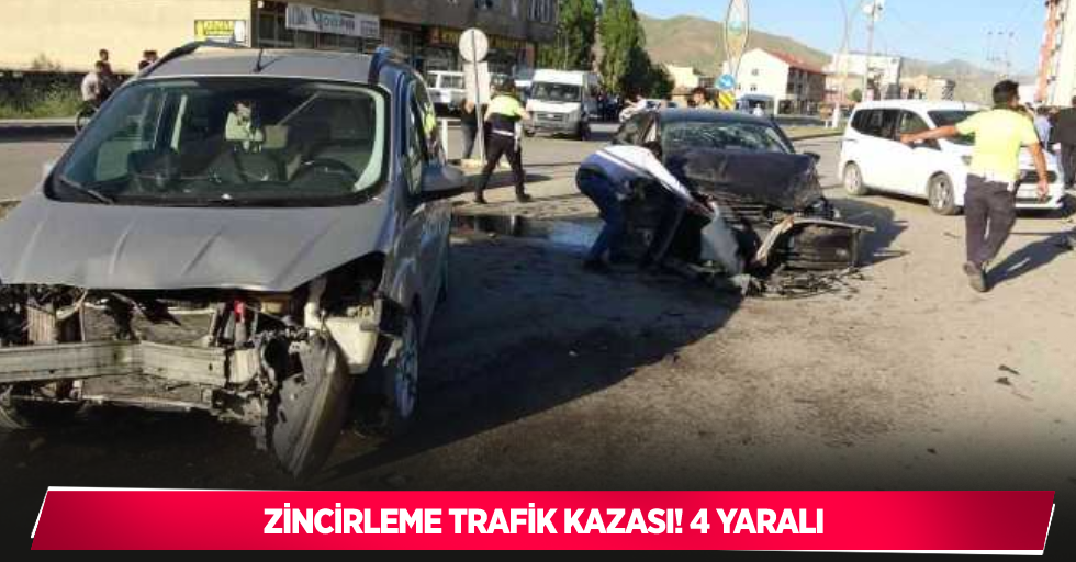 Zincirleme trafik kazası: 4 yaralı