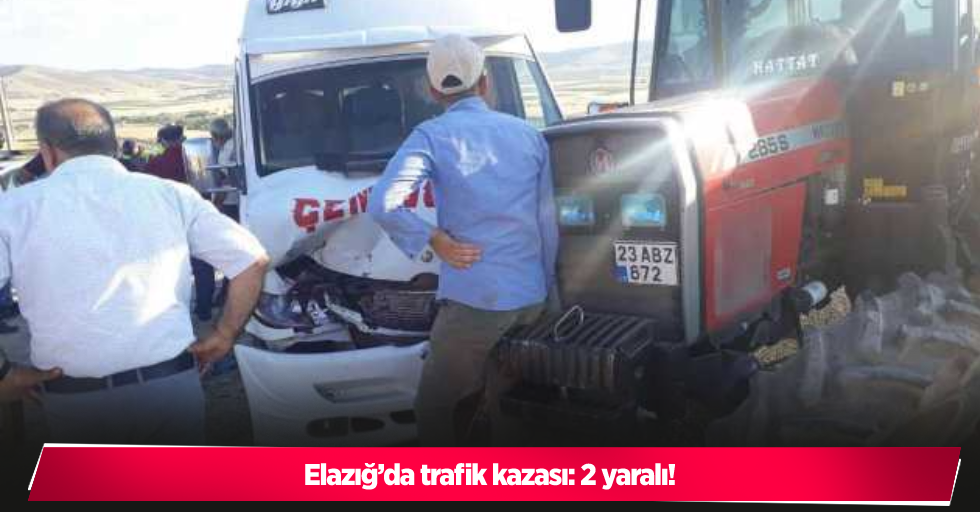 Elazığ’da trafik kazası: 2 yaralı