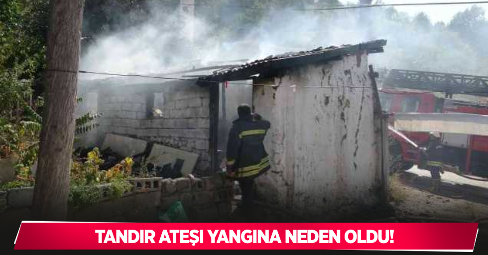 Tandır ateşi yangına neden oldu