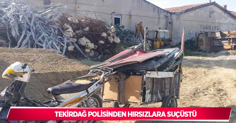 Tekirdağ polisinden hırsızlara suçüstü