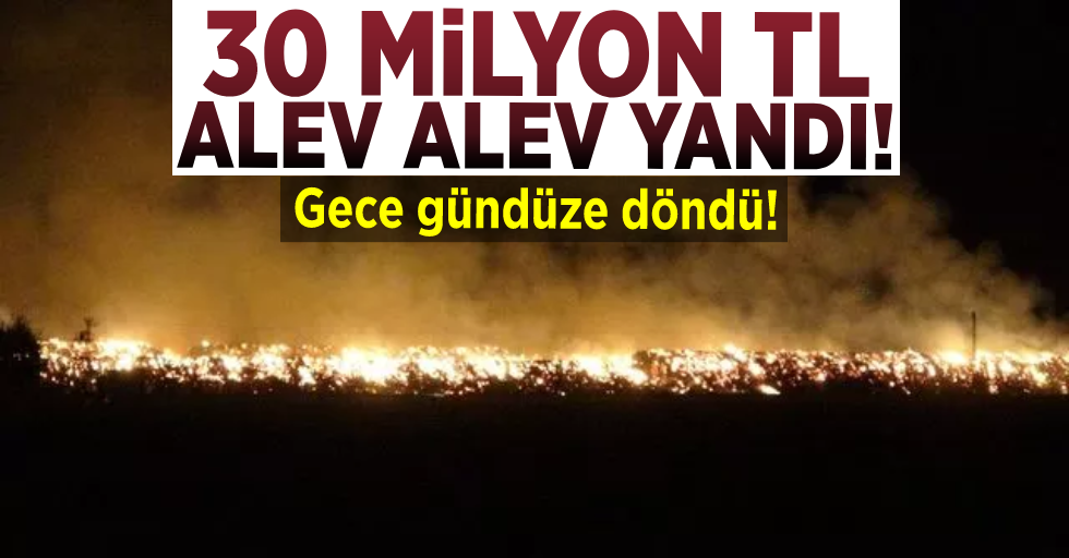 30 Milyon Lira Alev Alev Yandı!