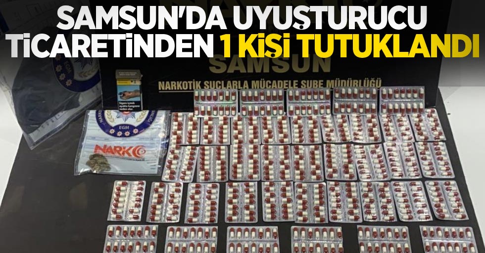 Samsun'da uyuşturucu ticaretinden 1 kişi tutuklandı