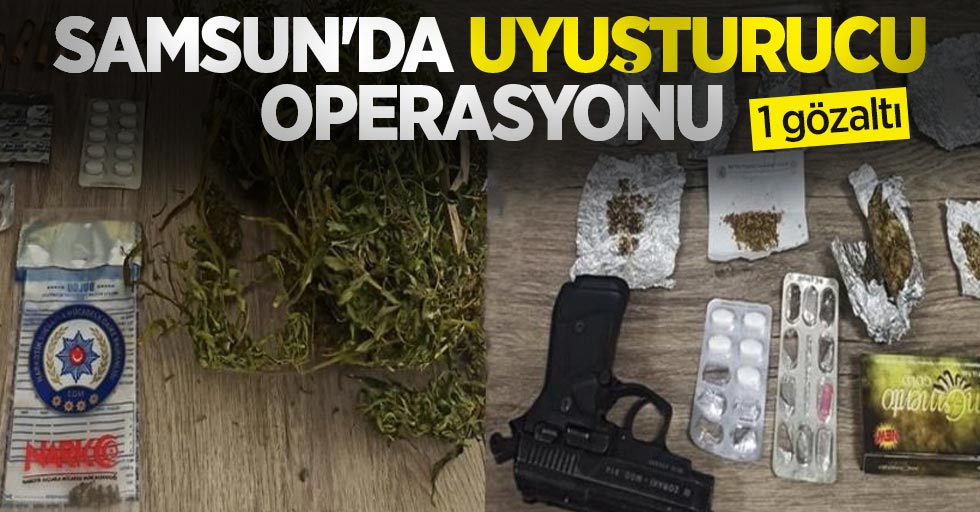 Samsun'da uyuşturucu operasyonu: 1 gözaltı