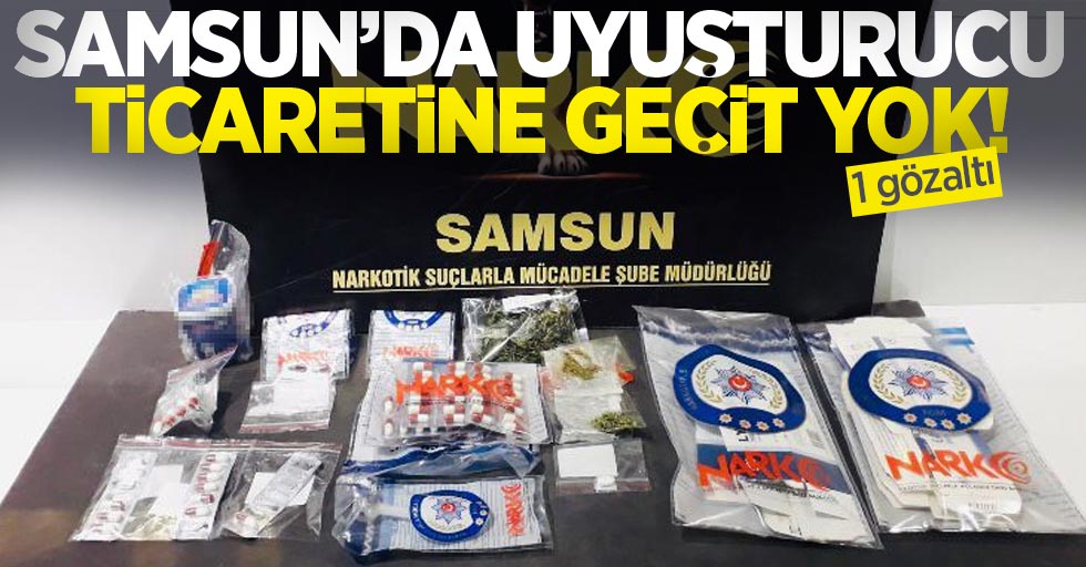 Samsun'da uyuşturucu ticaretine geçit yok: 1 gözaltı