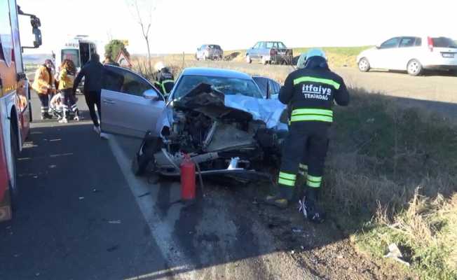 Tekirdağ’da feci kaza: 5 yaralı