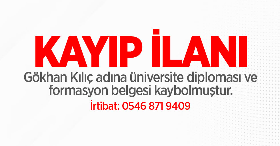 KAYIP İLANI