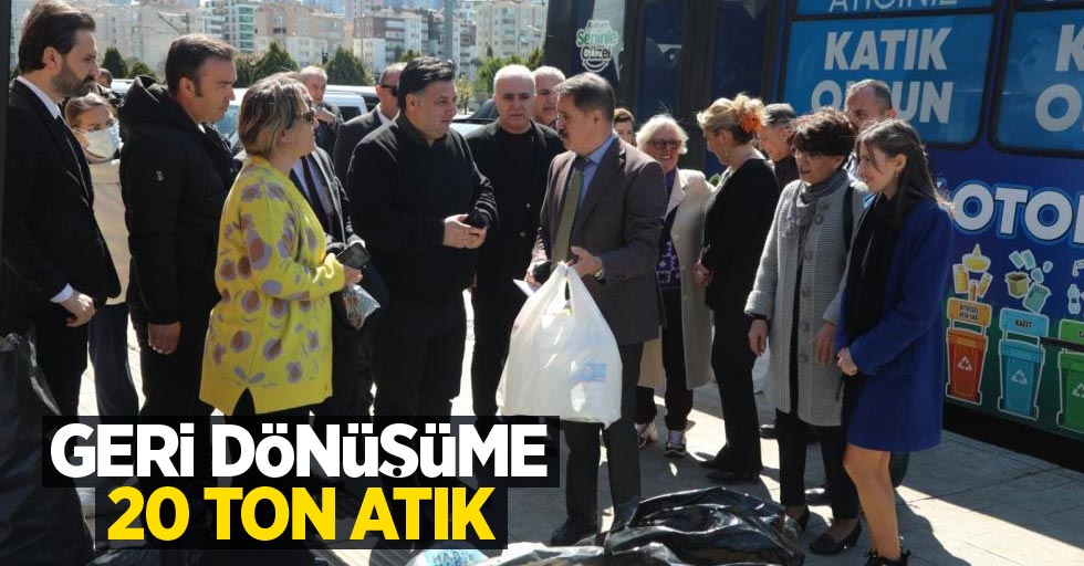 Geri dönüşüme 20 ton atık