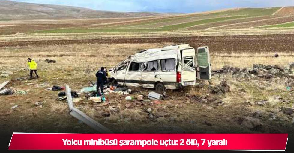 Yolcu minibüsü şarampole uçtu: 2 ölü, 7 yaralı