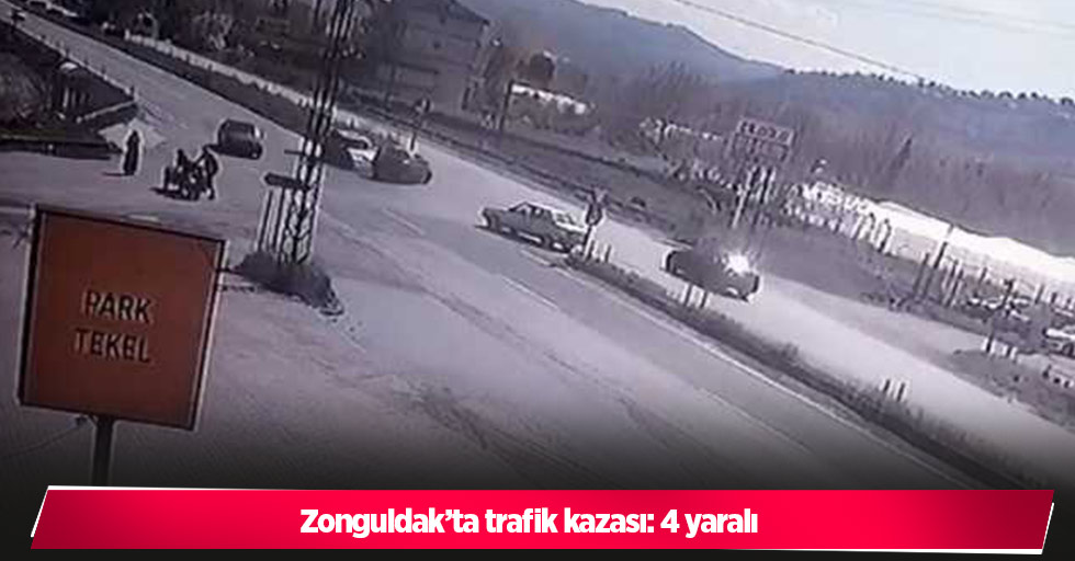 Zonguldak’ta trafik kazası: 4 yaralı