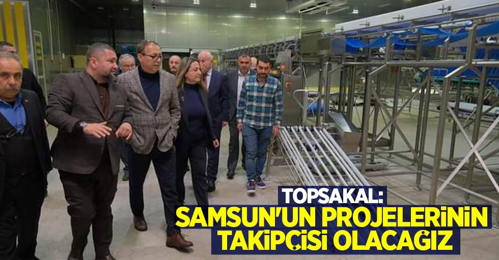 Topsakal: Samsun'un projelerinin takipçisi olacağız