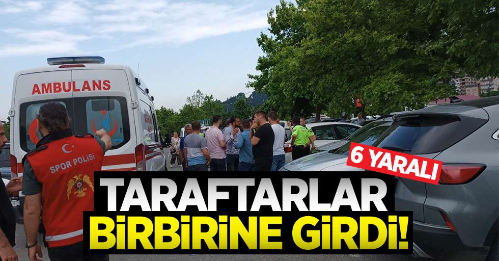 Taraftarlar birbirine girdi! 6 yaralı