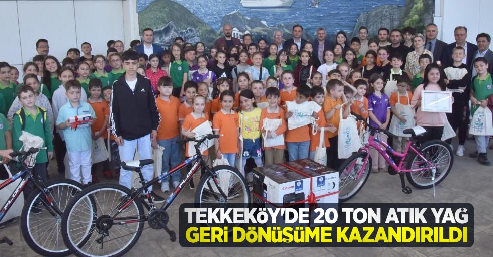 Tekkeköy’de 20 ton atık yağ geri dönüşüme kazandırıldı