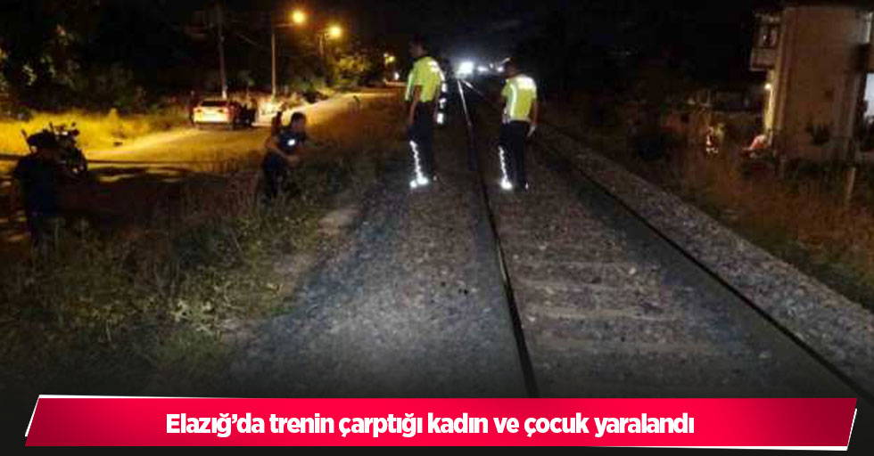 Elazığ’da trenin çarptığı kadın ve çocuk yaralandı