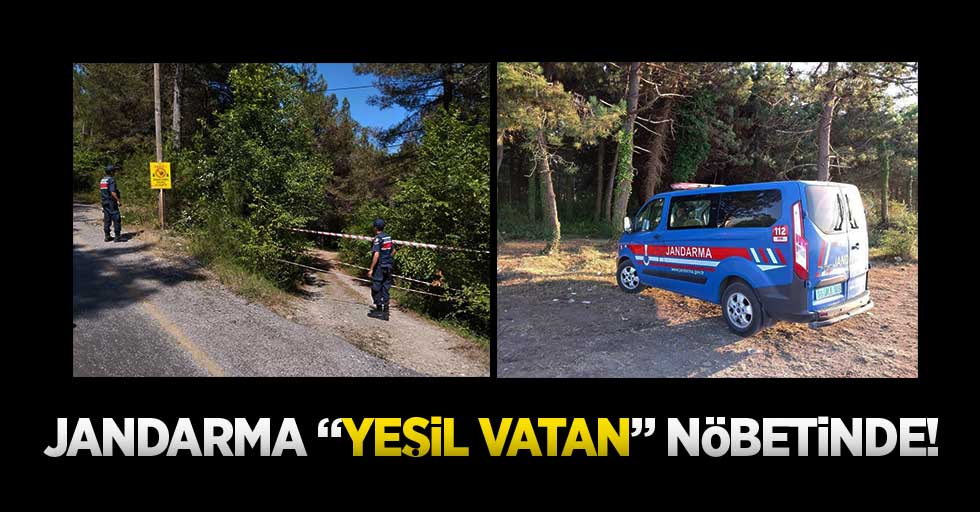 Jandarma “yeşil vatan” nöbetinde!