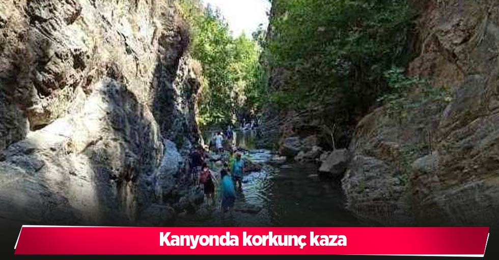 Kanyonda korkunç kaza