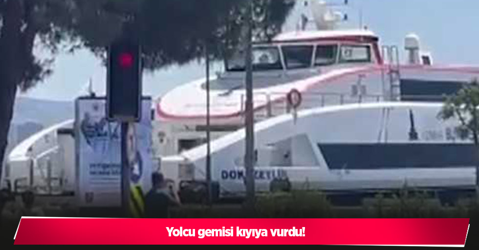 Yolcu gemisi kıyıya vurdu!