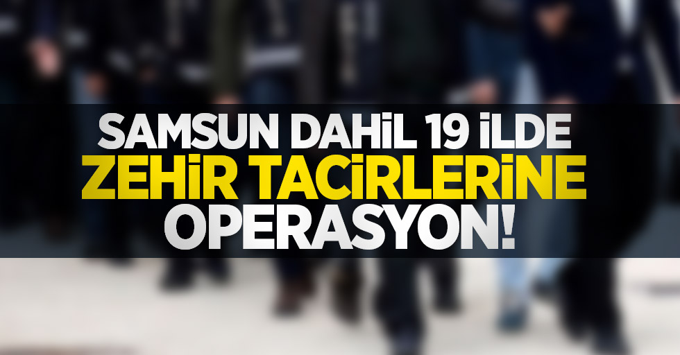 19 ilde zehir tacirlerine operasyon: 45 gözaltı