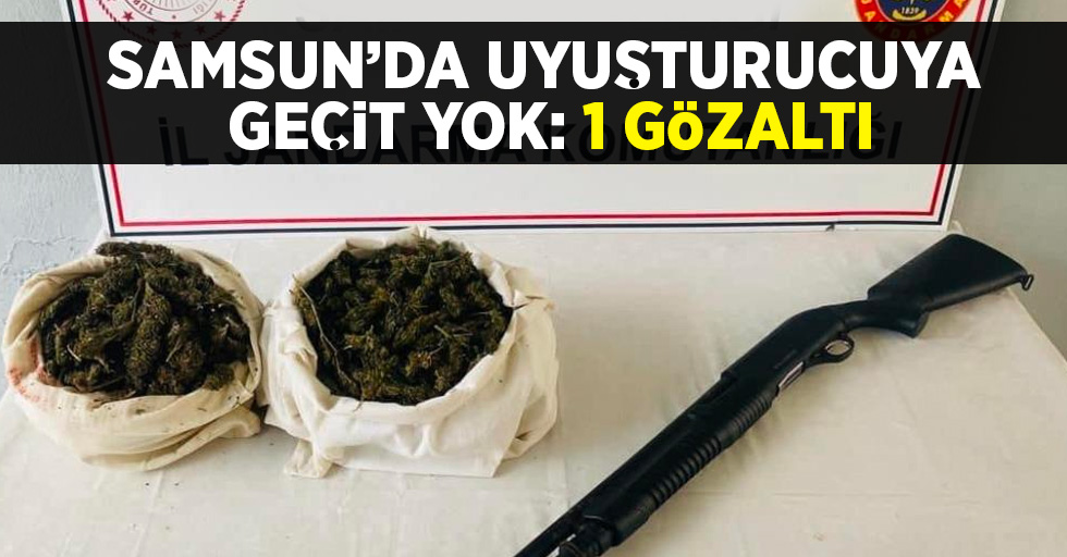 Samsun'da uyuşturucuya geçit yok: 1 gözaltı