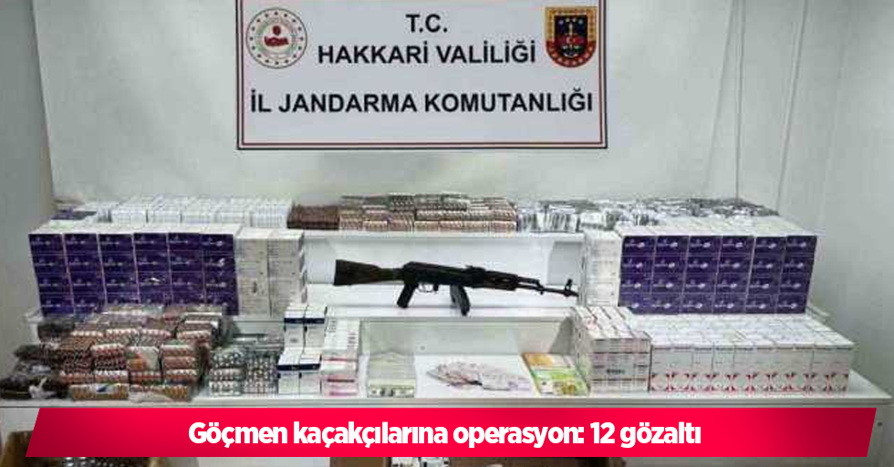 Göçmen kaçakçılarına operasyon: 12 gözaltı