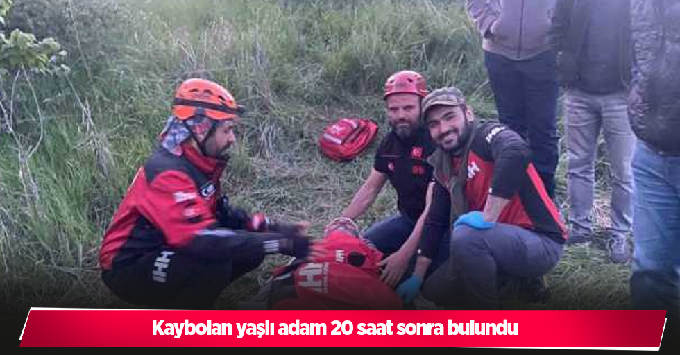 Kaybolan yaşlı adam 20 saat sonra bulundu