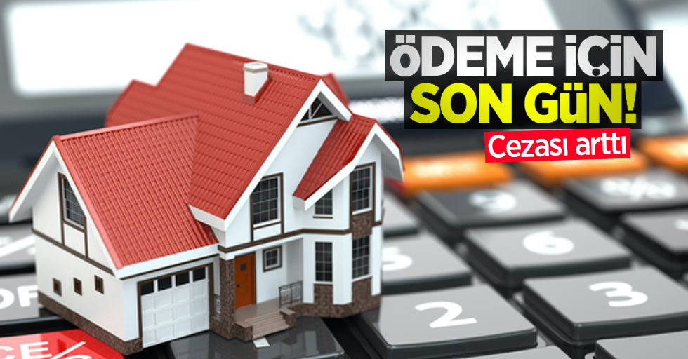 Ödeme için son gün! Cezası arttı