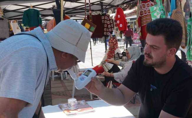 Vatandaşlara karbonmonoksit ölçümü yapıldı