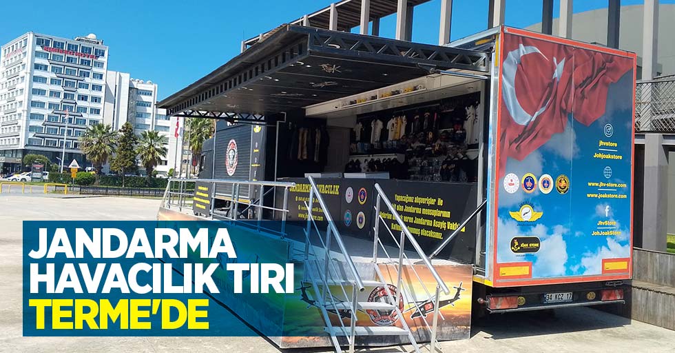 Jandarma Havacılık Tırı Terme'de