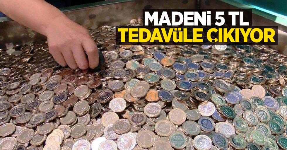 Madeni 5 TL tedavüle çıkıyor