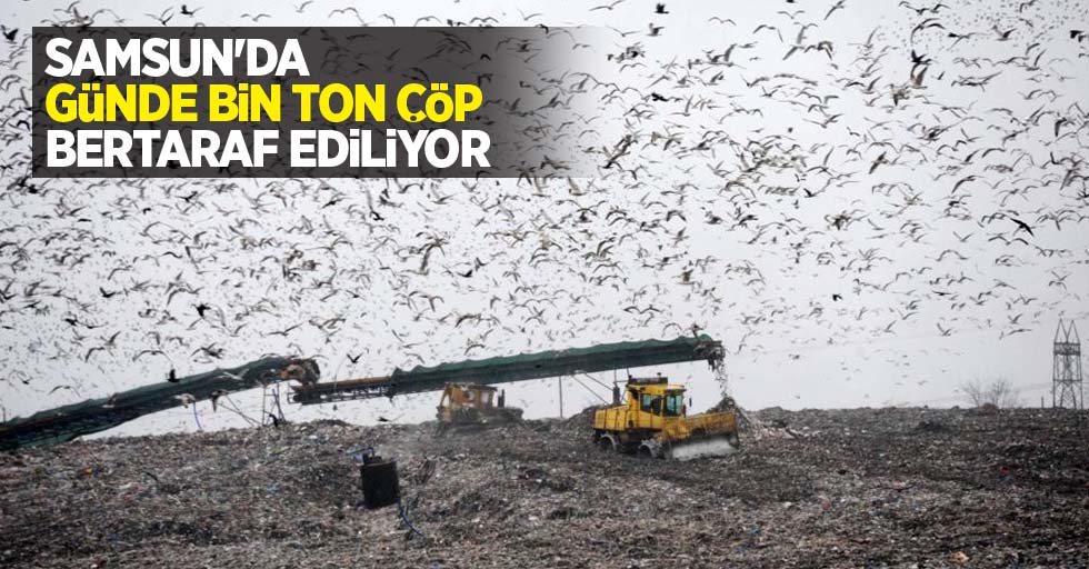 Samsun'da günde bin ton çöp bertaraf ediliyor