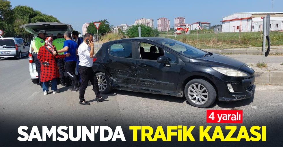 Samsun'da trafik kazası: 4 yaralı