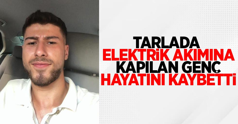 Tarlada elektrik akımına kapılan genç hayatını kaybetti