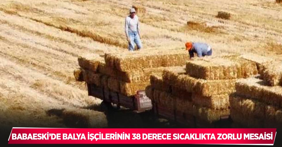 Babaeski’de balya işçilerinin 38 derece sıcaklıkta zorlu mesaisi