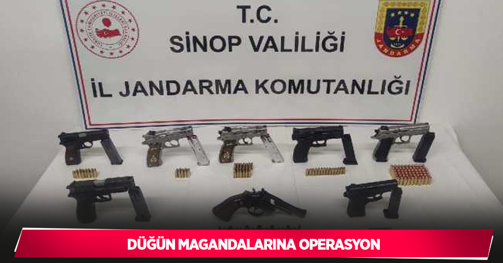 Düğün magandalarına operasyon