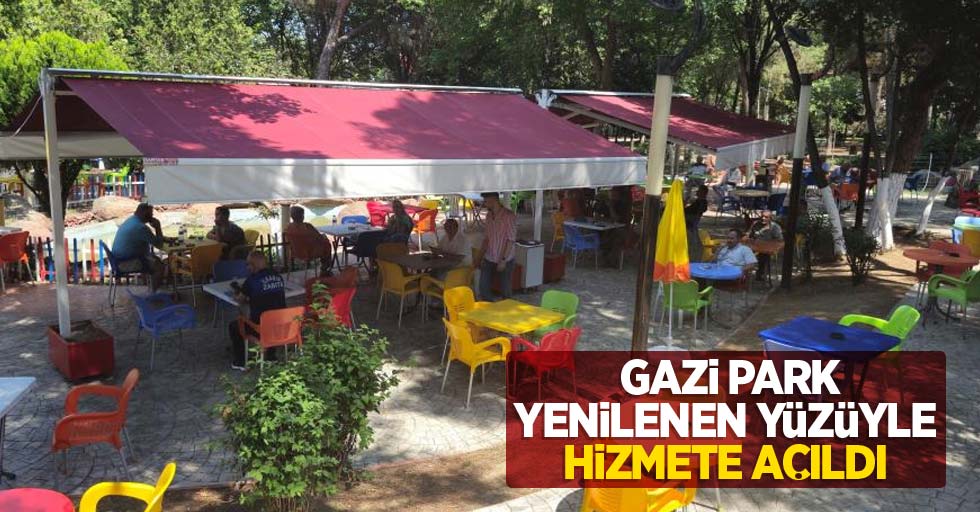 Gazi Park yenilenen yüzüyle hizmete açıldı