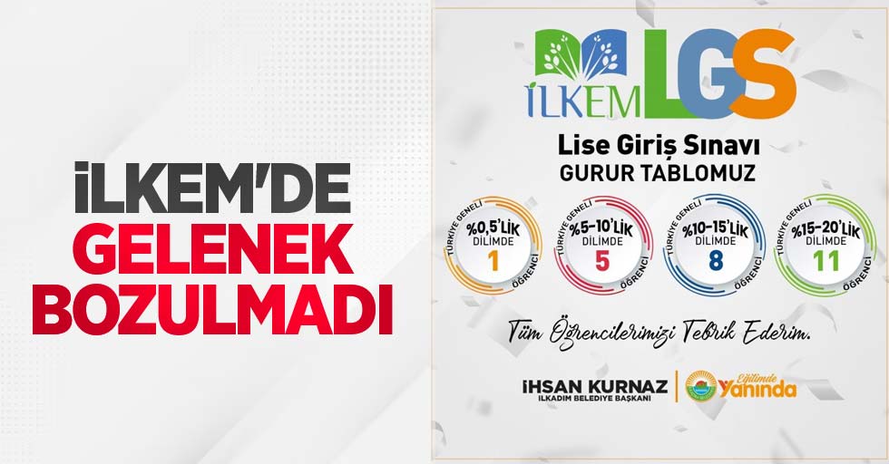 İLKEM’de gelenek bozulmadı