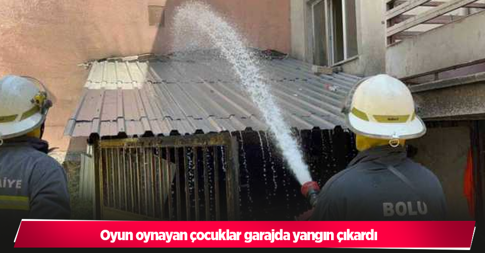 Oyun oynayan çocuklar garajda yangın çıkardı