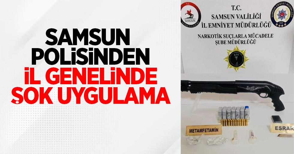 Samsun polisinden il genelinde şok uygulama