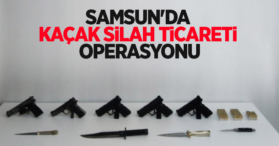 Samsun’da kaçak silah ticareti operasyonu