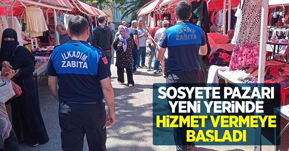 Sosyete Pazarı yeni yerinde hizmet vermeye başladı