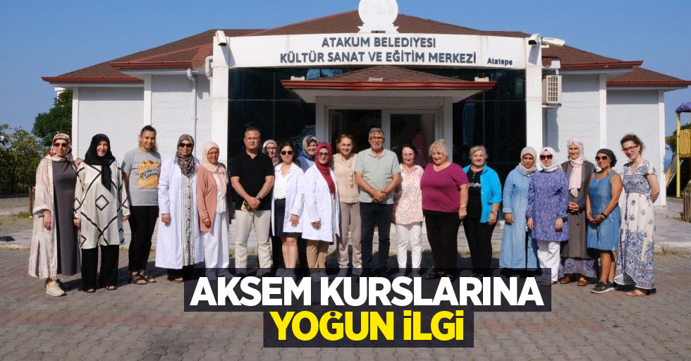 AKSEM kurslarına yoğun ilgi