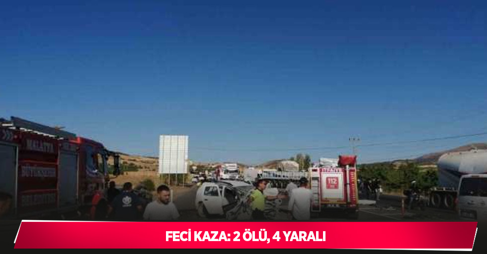 Feci kaza: 2 ölü, 4 yaralı