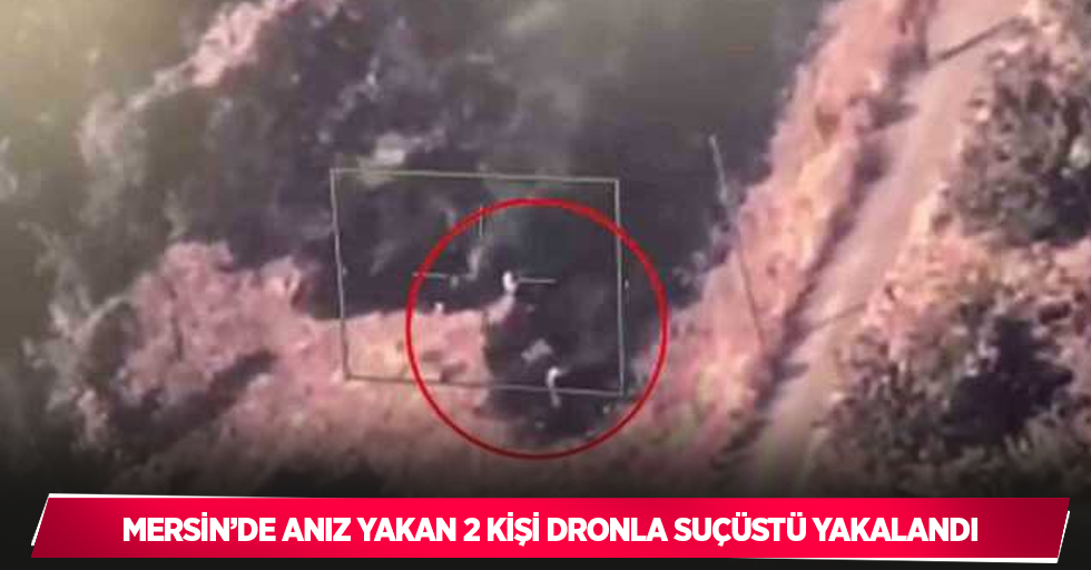 Mersin’de anız yakan 2 kişi dronla suçüstü yakalandı