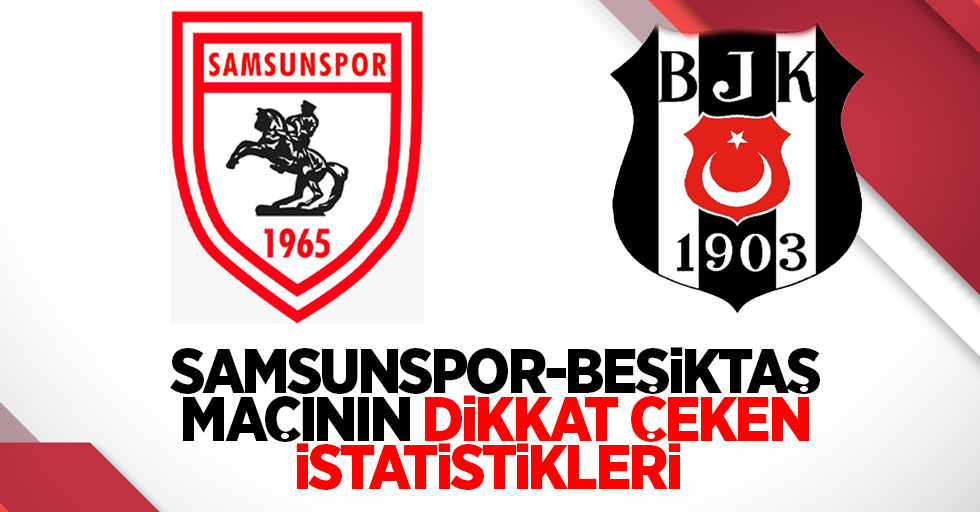 Samsunspor - Beşiktaş maçının dikkat çeken istatistikleri 