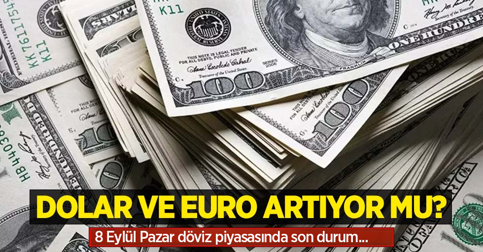 8 Eylül Pazar dolar ne kadar oldu, euro ne kadar?