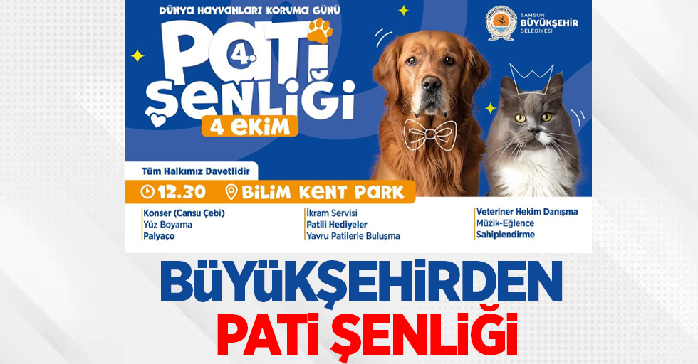 Büyükşehirden pati şenliği