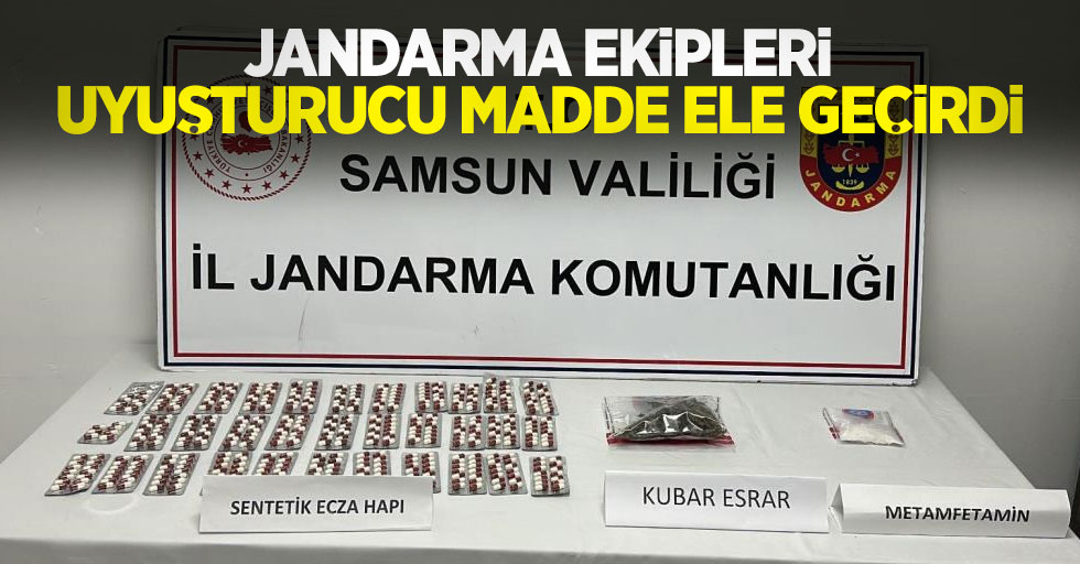 Jandarma ekipleri uyuşturucu madde ele geçirdi