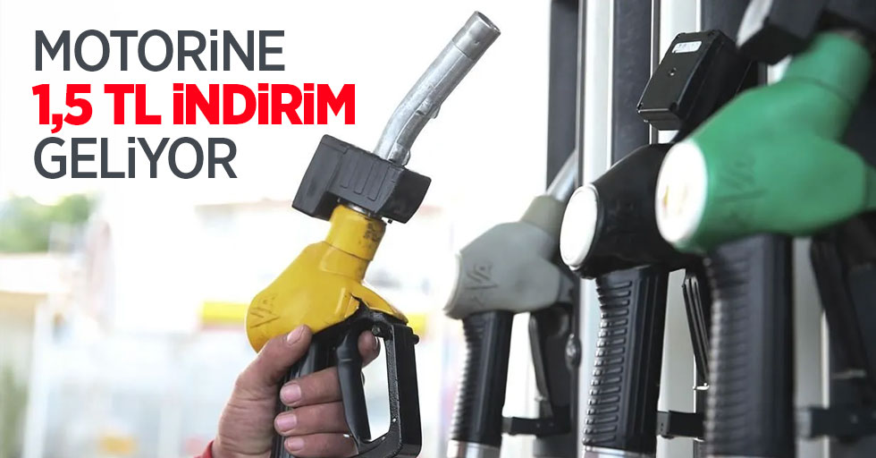 Motorine 1,5 TL indirim geliyor